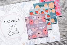 Designerset tygetiketter 'Fruits and Flowers' by Unikati - Artikelnummer 9126